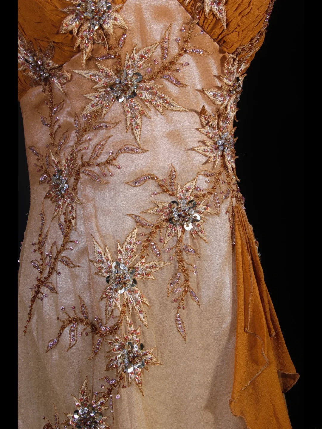 Elegantes Ballkleid im Stil der 1950er Jahre, Meerjungfrauen-Stil, Neckholder, Chiffon, mit Perlenbesatz, langes Partykleid, Abendkleid AS240