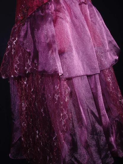 Robe de cocktail rétro sirène à fines bretelles en satin rose fuchsia, longueur thé, idéale pour un 16e anniversaire ou un bal de promo (AS283)