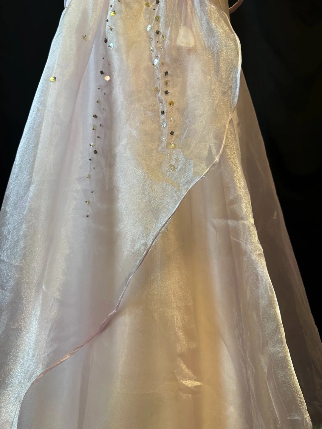 Vintage 80s Prom Dresses Ball Gown Strapless Light Pink Tulle With Beading Party Gown Formal Outfits RB6139