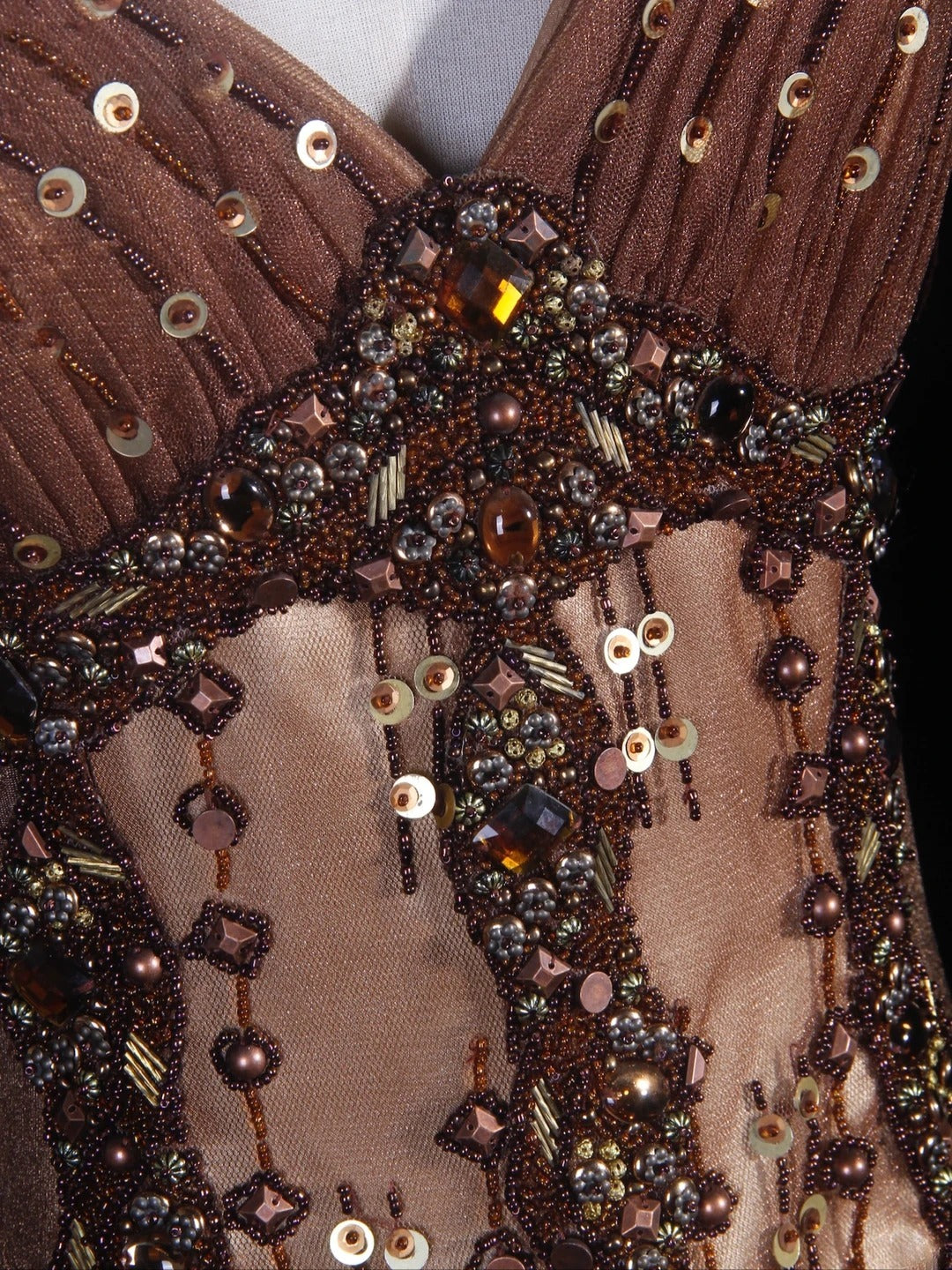 Vintage A-Linien-Abendkleid aus den 1980er Jahren mit Herzausschnitt, Tüll und Perlen, langes Kleid, perfektes Outfit für den 20. Geburtstag, festliche Abendgarderobe AS301