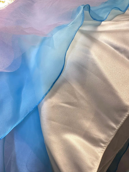 Pretty Ball Gown Strapless Pink Blue Prom Dresses Long 15 Quinceanera Dresses Photo Ideas Formal Outfit RB6144