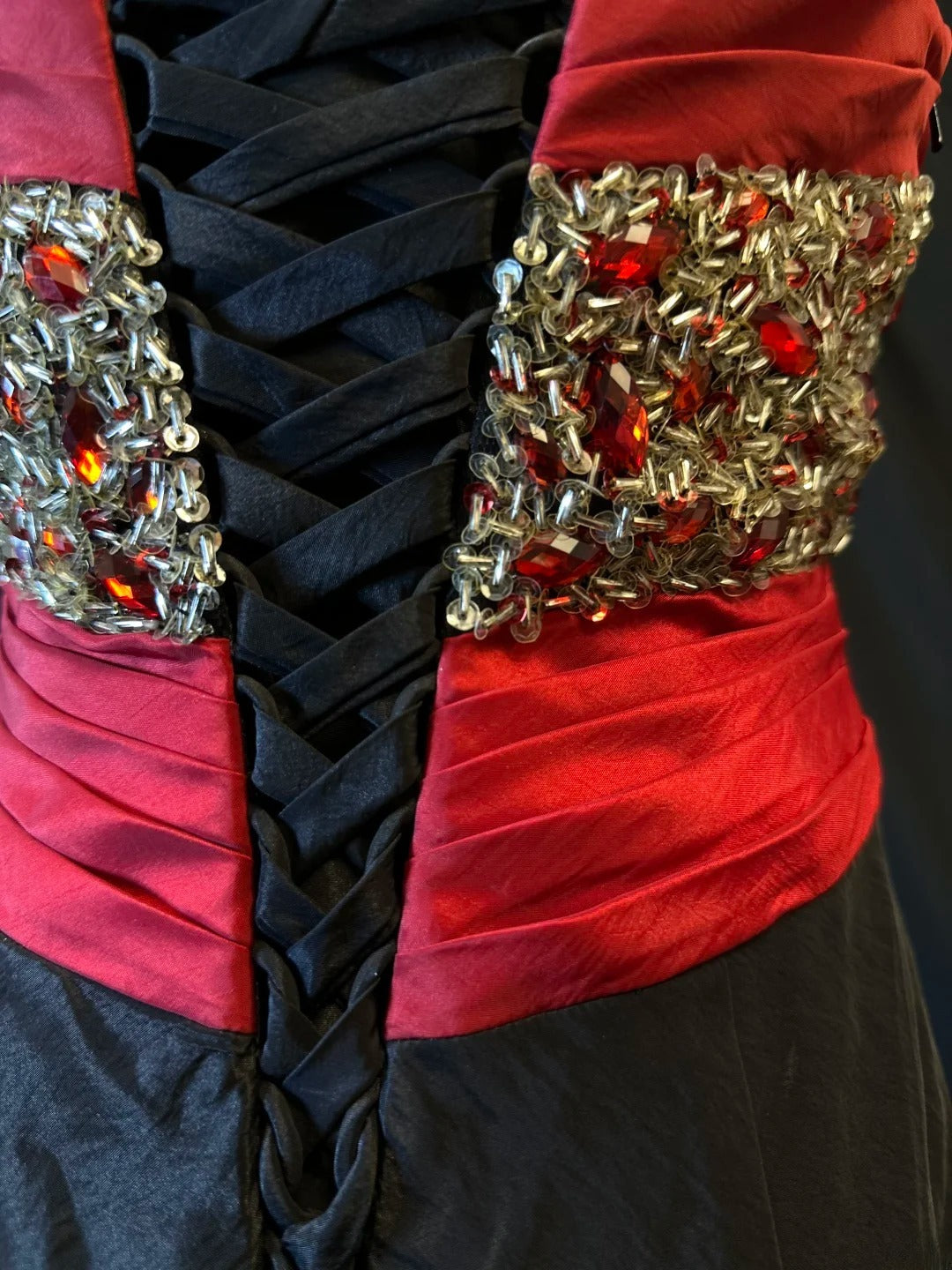 Vintage 80s Prom Dresses Mermaid Sweetheart Black Taffeta With Beading Party Gown Formal Outfits RB6157