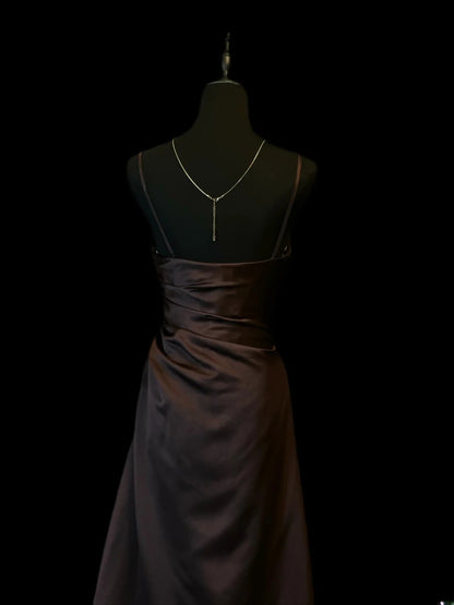 Vintage Prom Dresses Mermaid Spaghetti Strap Satin With Beading 1950s Retro Classy Long Party Formal Outfits RB6170