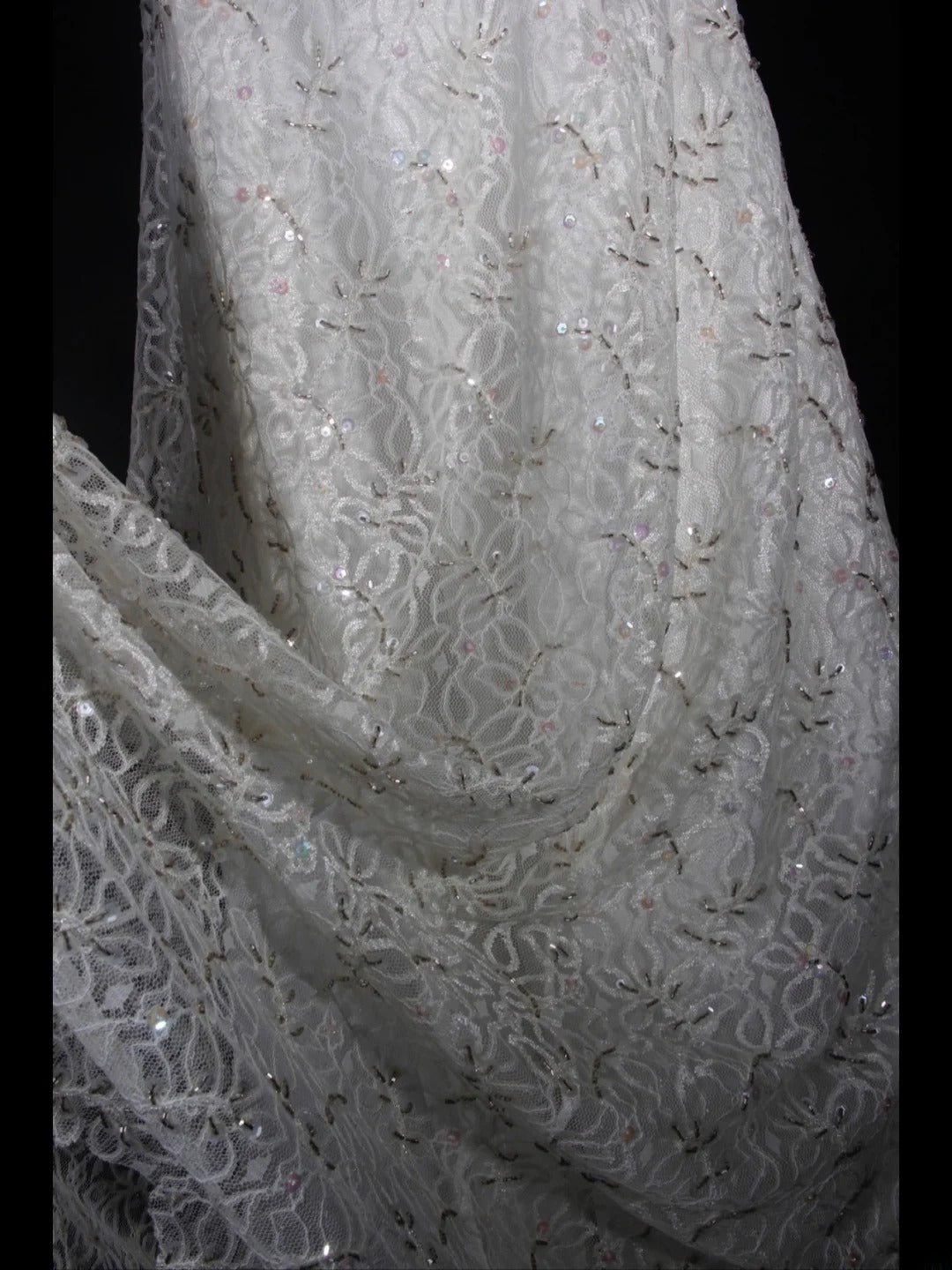 Retro 1950s Wedding Dresses for Bride A line Spagehtti Straps With Silver Beads Lace Petite/Plus Size Bridal Gowns Civil Wedding for Beach Wedding AS335