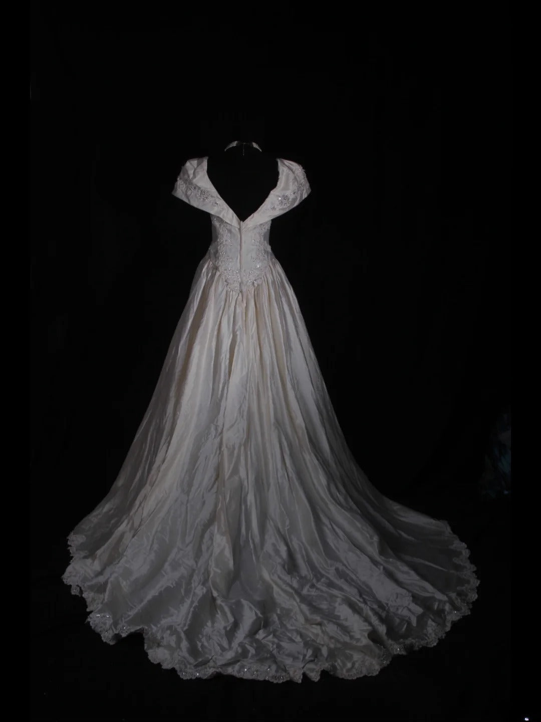 Retro 1950s Wedding Dresses for Bride Ball Gown V Neck With Beads Sleeves Lace Petite/Plus Size Bridal Gowns Civil Wedding for Summer Wedding AS339