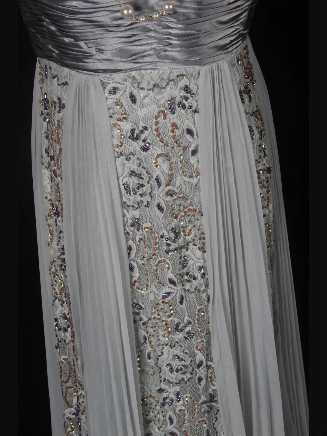 Vintage 2000s A Line Spaghetti Straps Chiffon Beads Plus Size With Lace Ankle Length Prom Dresses Impress 21th Birthday Outfits Party Gown AS346