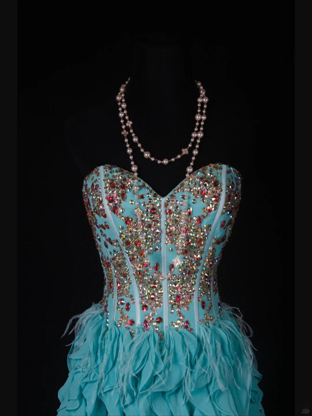 Vintage A-Linien-Kleid aus blauem Chiffon mit goldenen Perlen und Herzausschnitt, kurzes Kleid zum 16. Geburtstag, Homecoming-Kleid, Cocktailkleid AS353
