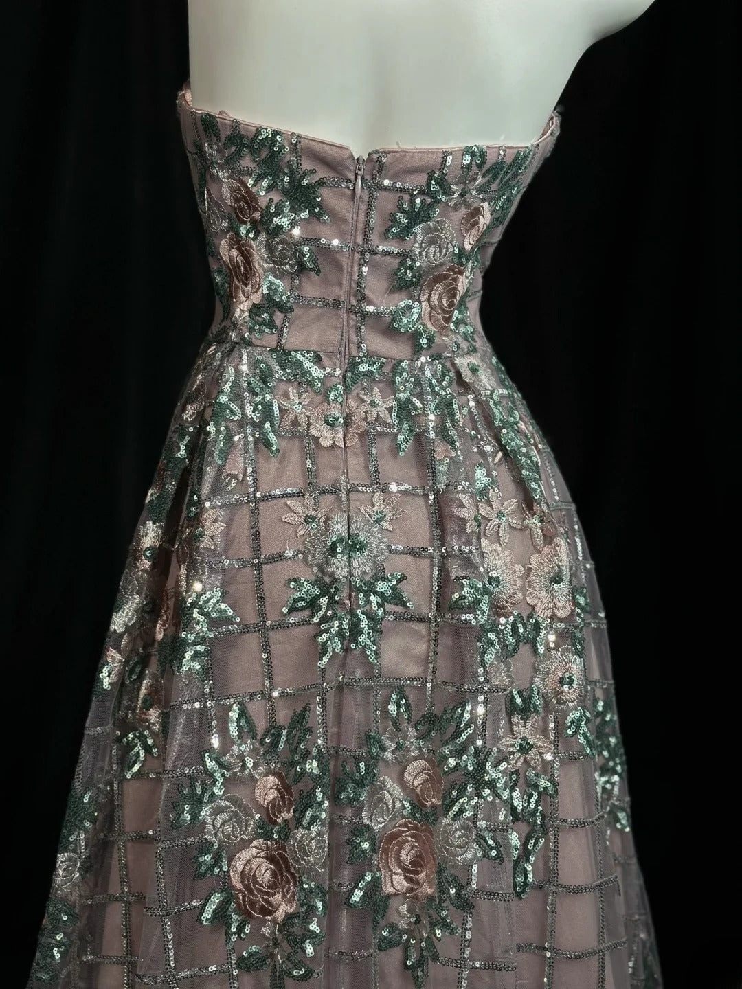 Glitter Prom Dresses A line Sweetheart Pink Sequin 1950s Retro Classy Party Formal Outfits RB6202
