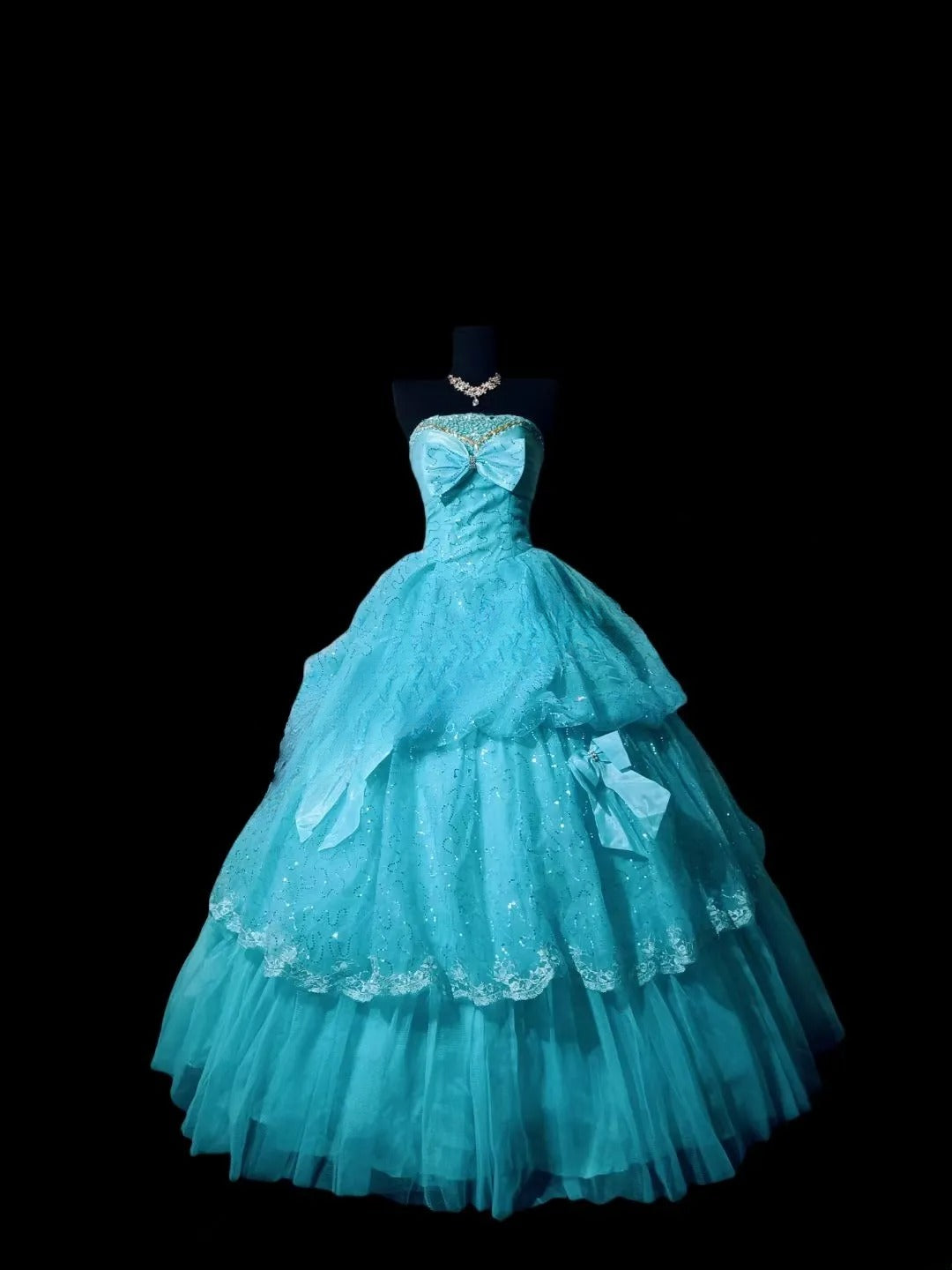 Cute Ball Gown Strapless Blue Long Quinceañera Dress Moda 2000 15 Quinceanera Dresses Ideas Sweet 16 Outfits RB7139