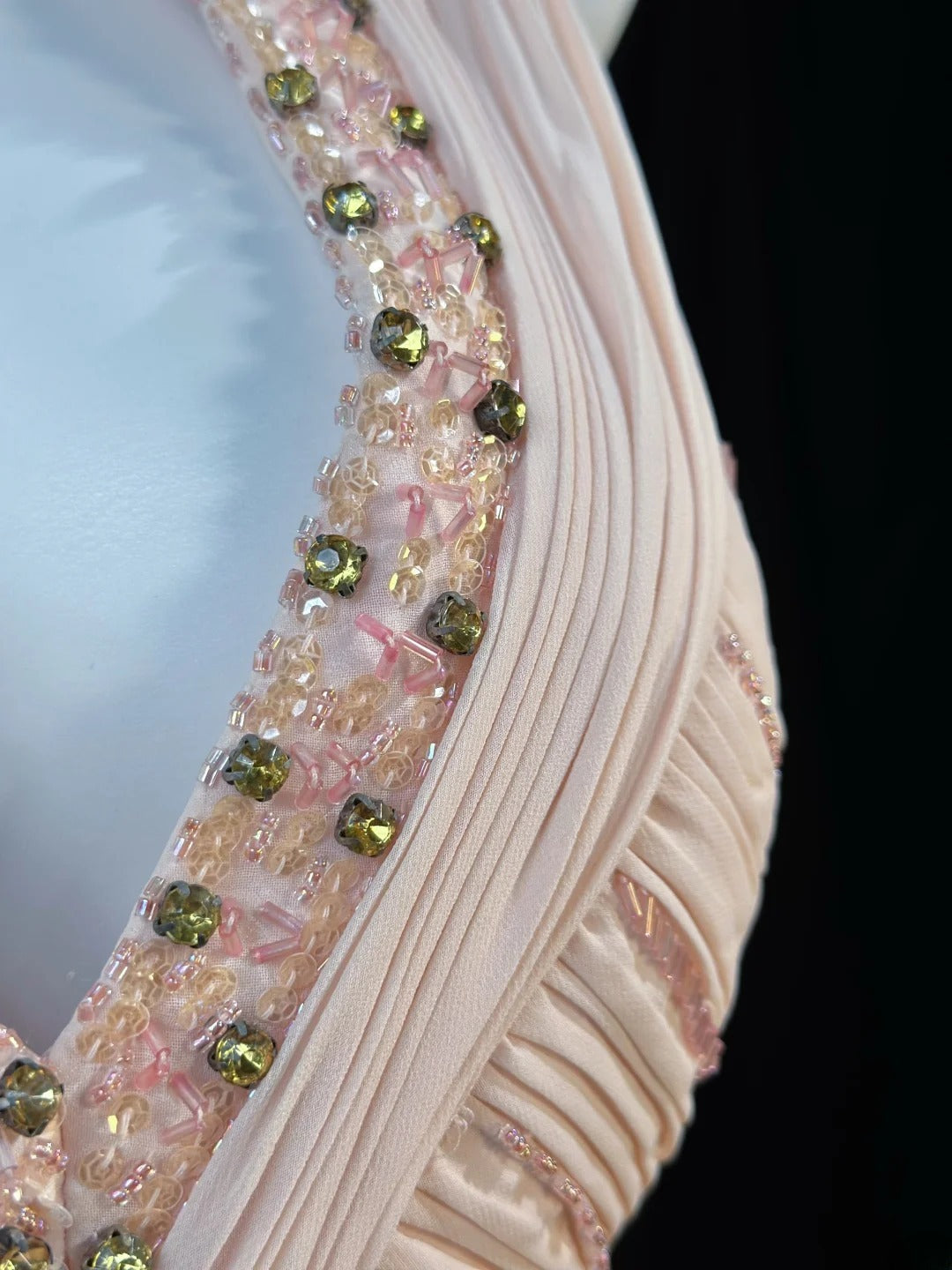 Classy Prom Dresses Mermaid V Neck Light Pink Chiffon 1950s Retro Classy Party Formal Outfits RB6223