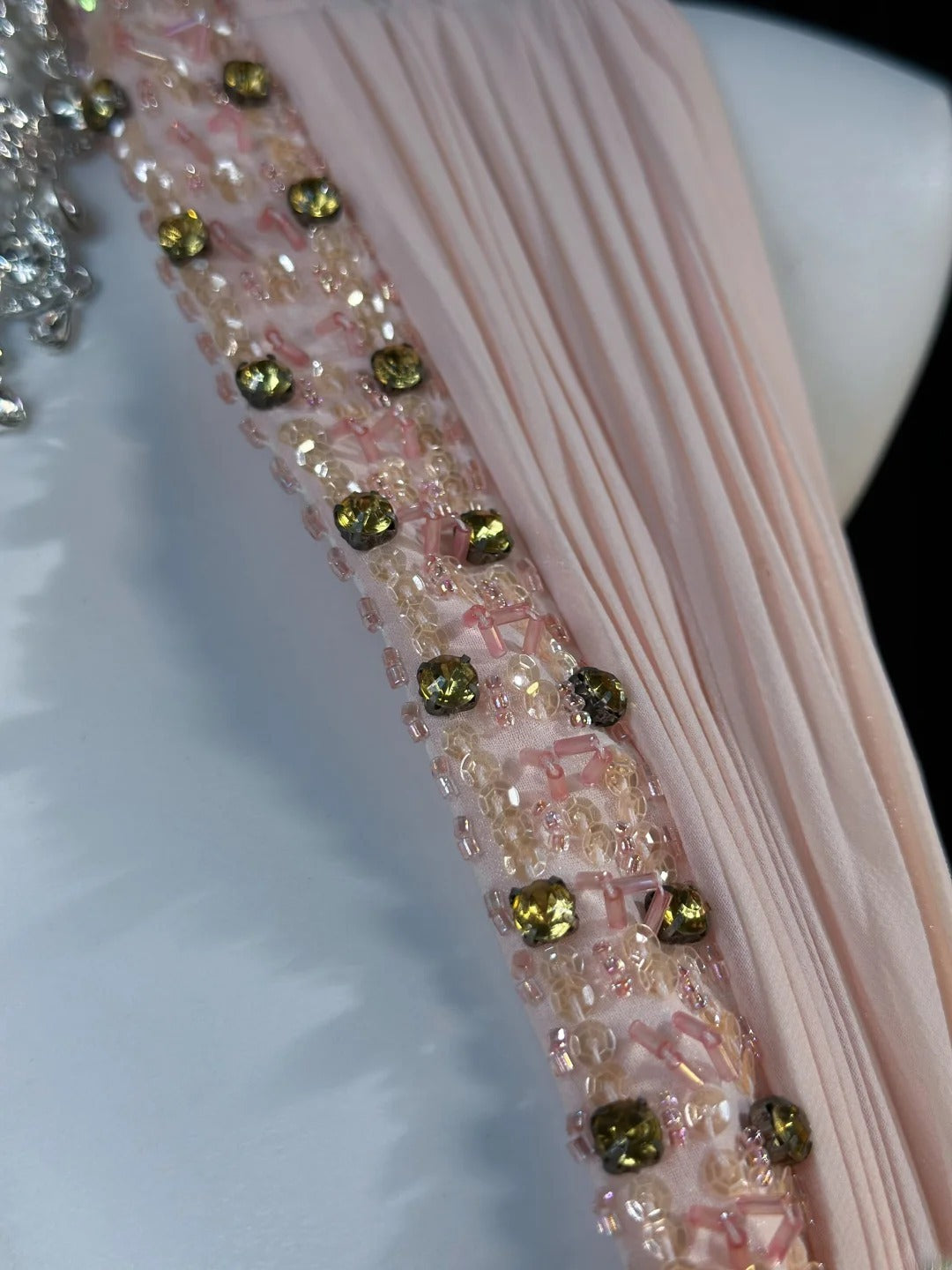 Classy Prom Dresses Mermaid V Neck Light Pink Chiffon 1950s Retro Classy Party Formal Outfits RB6223