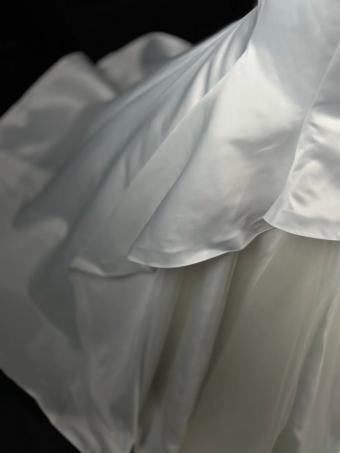 Sparkly Prom Dresses Mermaid Scoop Neck White Satin Tulle With Beads Long Party Formal Outfits RB6233