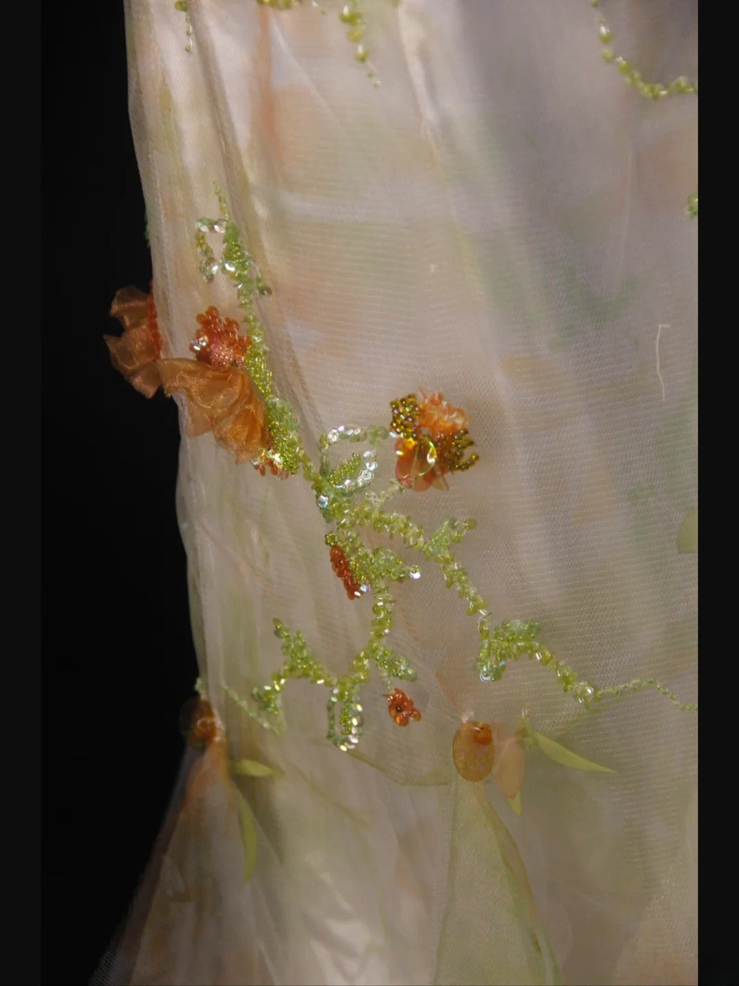Vintage Mermaid Strapless Floral Tulle 1950s With Ruffled Flowers Layered Bodice Long Prom Dresses Inspo 18th Birthday Outfit Formal Gown AS459