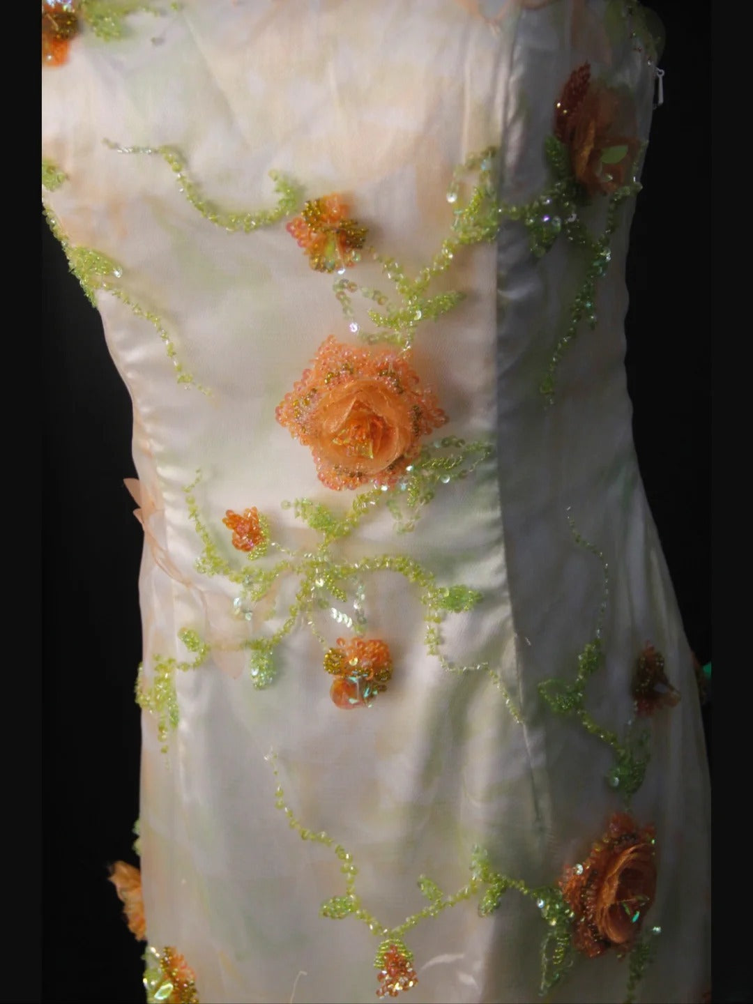 Vintage Mermaid Strapless Floral Tulle 1950s With Ruffled Flowers Layered Bodice Long Prom Dresses Inspo 18th Birthday Outfit Formal Gown AS459