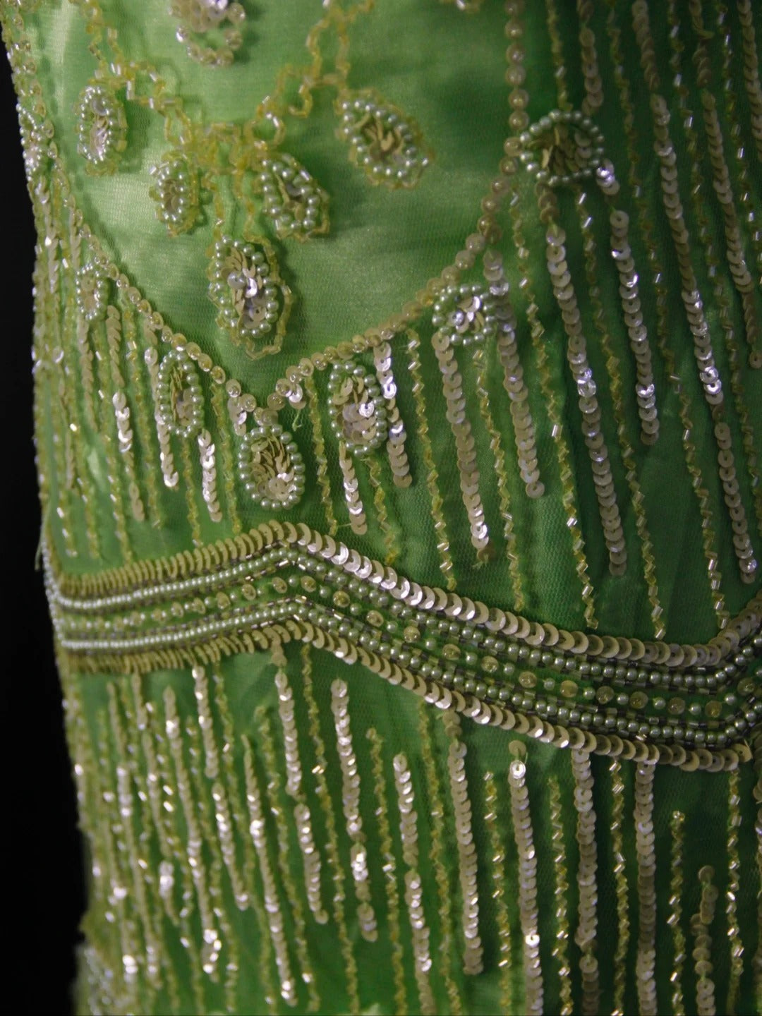 Vintage Meerjungfrauenkleid mit Spaghettiträgern, grünem Tüll und Perlen, 18. Geburtstagskleid, Homecoming-Kleid, Cocktailkleid AS460