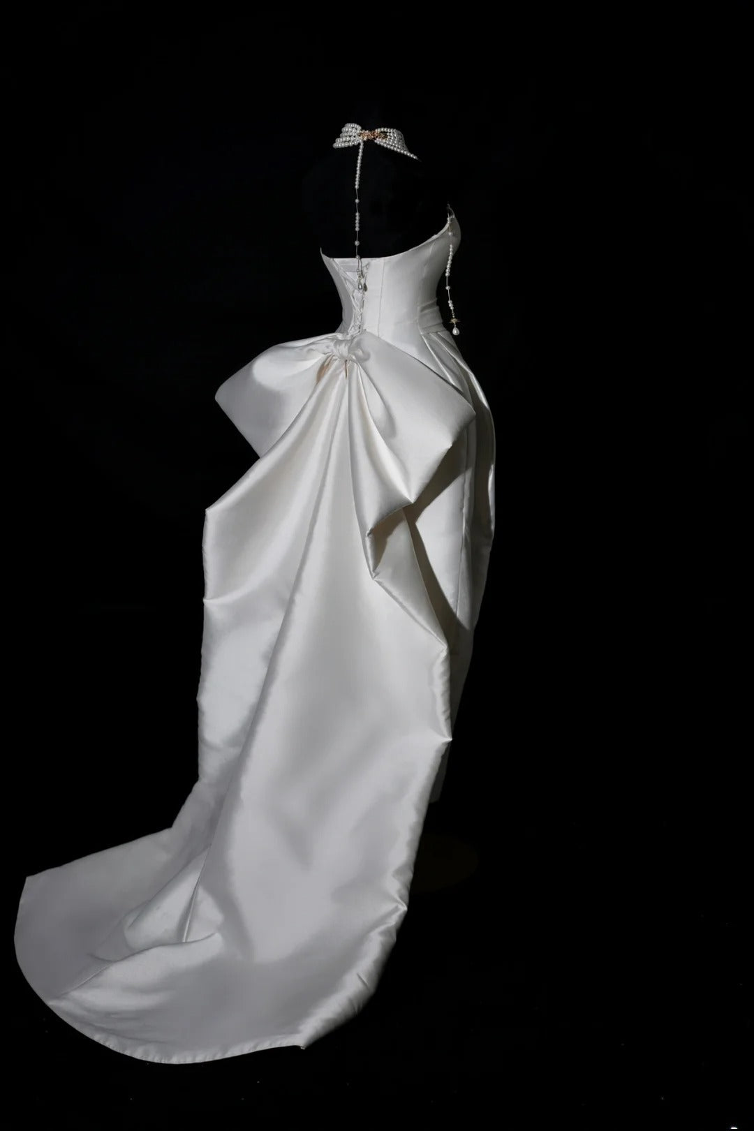 Romantic Long Wedding Dresses White Mermaid Sweetheart Slit Long Wedding Dress Style For Brides Fitted With Train Bridal Gowns AS464