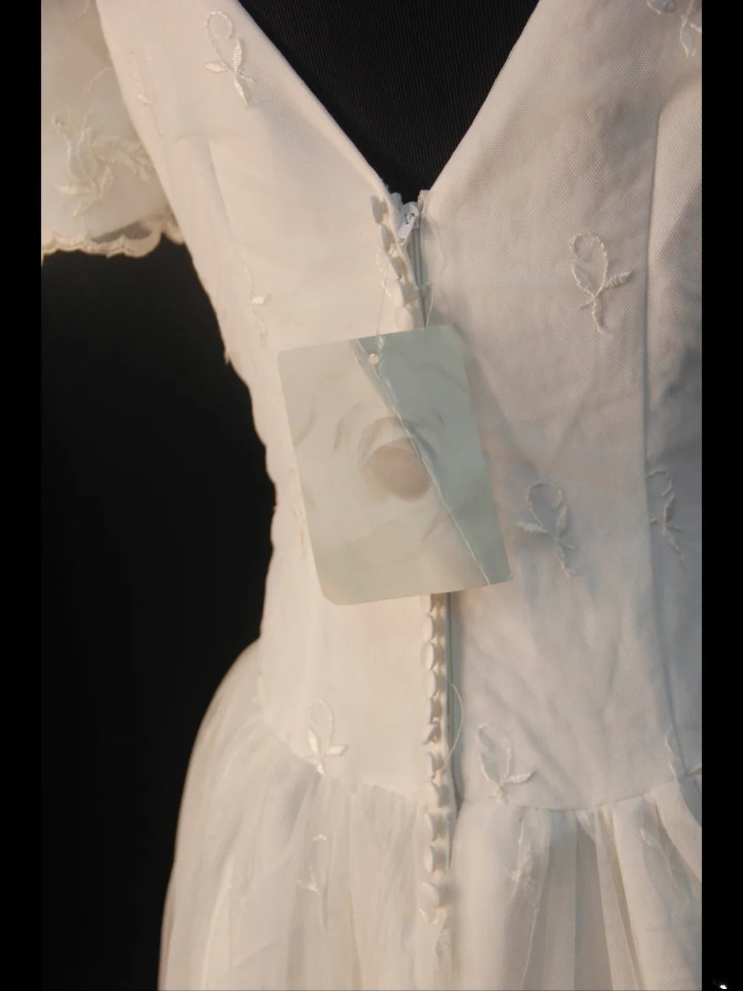 Robe de mariée rétro années 50, coupe bateau, manches courtes, tulle, tailles petites et grandes, idéale pour un mariage d'été (AS466)
