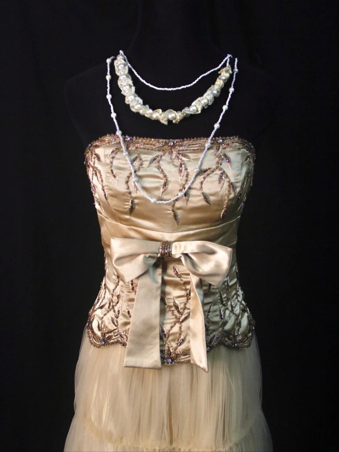 Vintage A Line Strapless Tulle With Beadings 18th Birthday Dress Homecoming Dresses Cocktail Gown AS484
