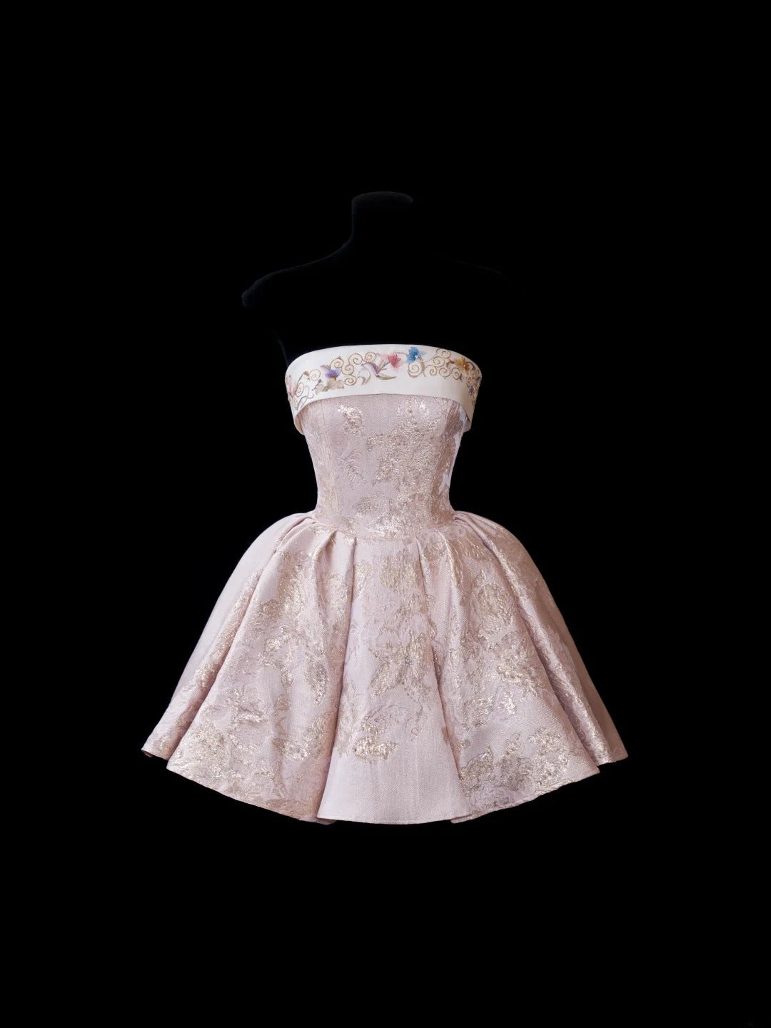Elegantes trägerloses Ballkleid in zartem Rosa, ideal zum 16. Geburtstag, als Spitzenkleid oder Cocktailkleid, AS582