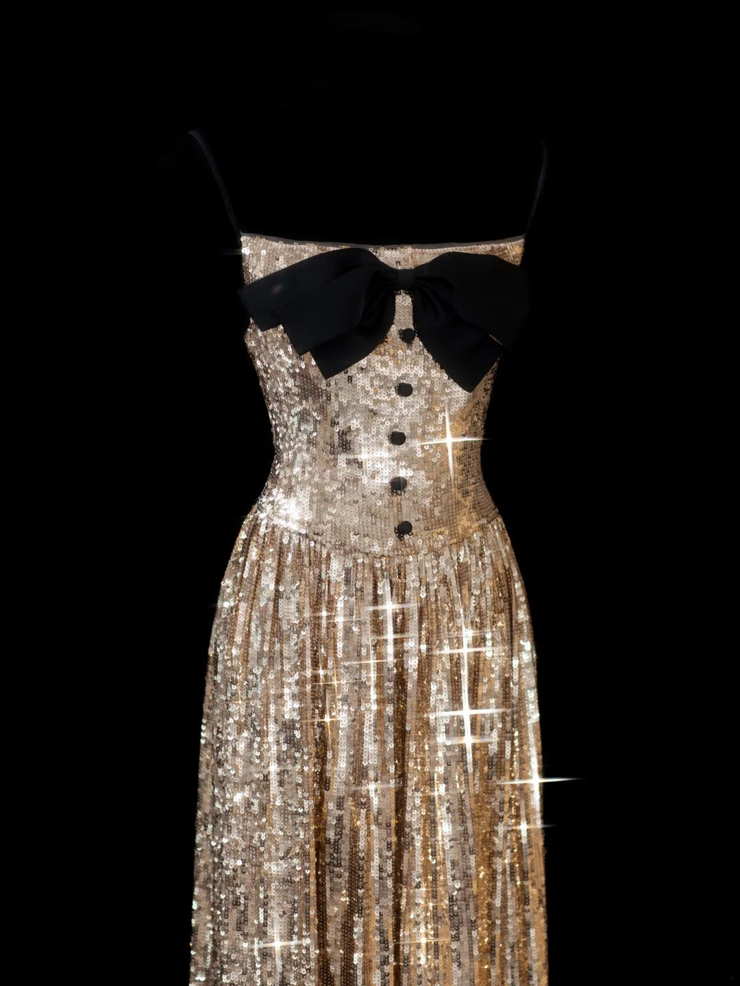Elegant A line Spaghetti Straps Sequins Gold Long Formal Fancy Evening Dresses Dinner Outfits Classy Party Gowns AS602