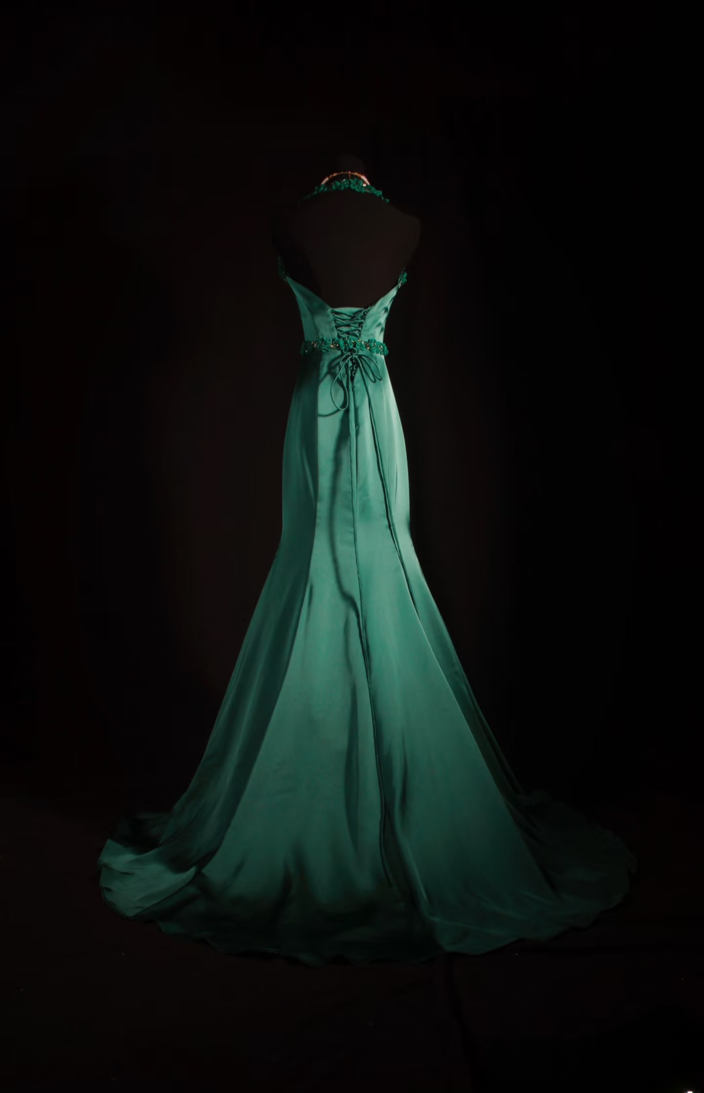 Vintage Prom Dresses 1950s Retro Classy Mermaid Sweetheart Dark Green Satin Inspo Long Prom Gown AU016