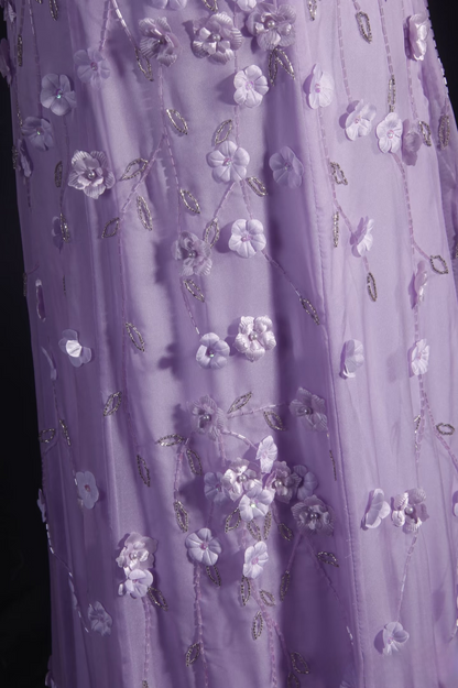 Robes de bal rétro, coupe trapèze, bretelles spaghetti, tulle lilas, style vintage, robes de soirée longues, AU019