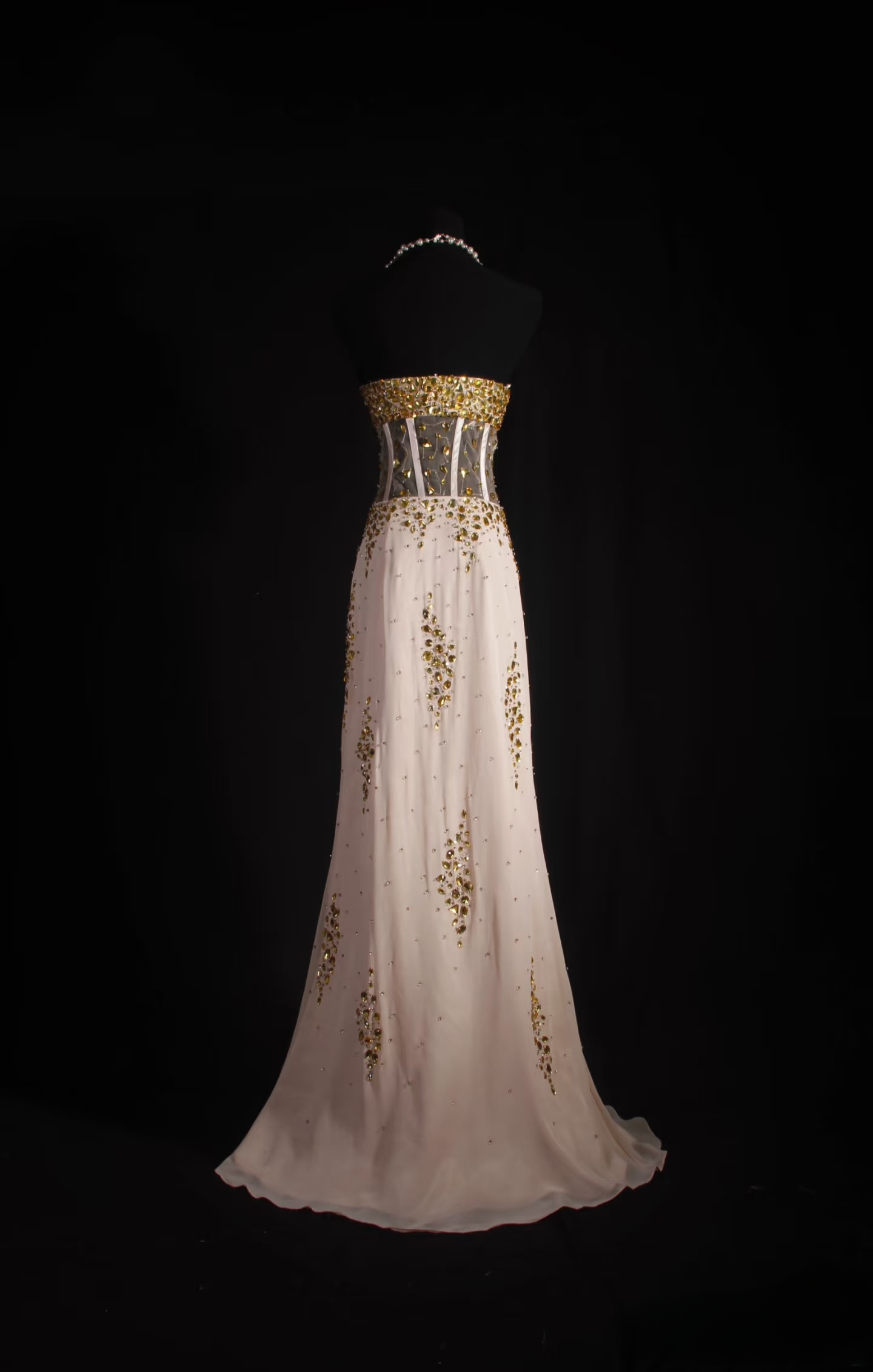 Retro Prom Dresses Mermaid Sweetheart 80s With Gold Beads Chiffon Vintage Fashion Long Prom Dresses Party Gowns AU021