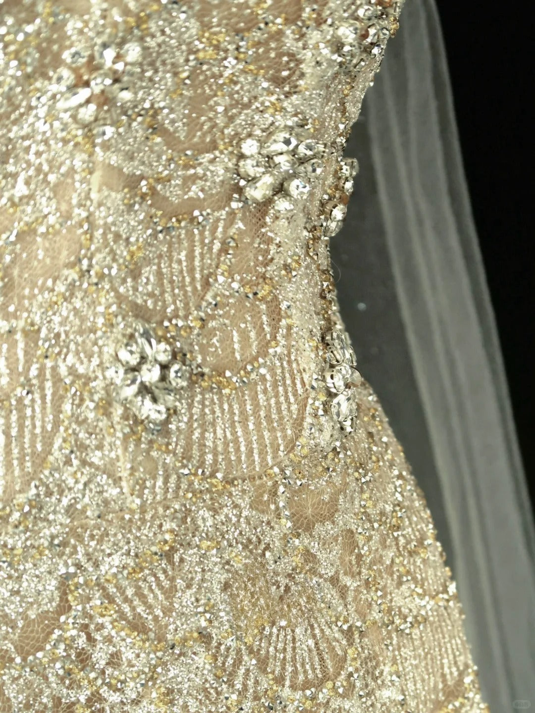 Glitter A Line Scoop Gold Sequined With Cape Prom Dresses Long Evening Party Formal Outfits RB6578