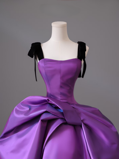 Classy Ball Gown Straps Grape Long Quinceanera Dress Gorgeous Quinceanera Dresses Sweet 15 16 Dress AU031
