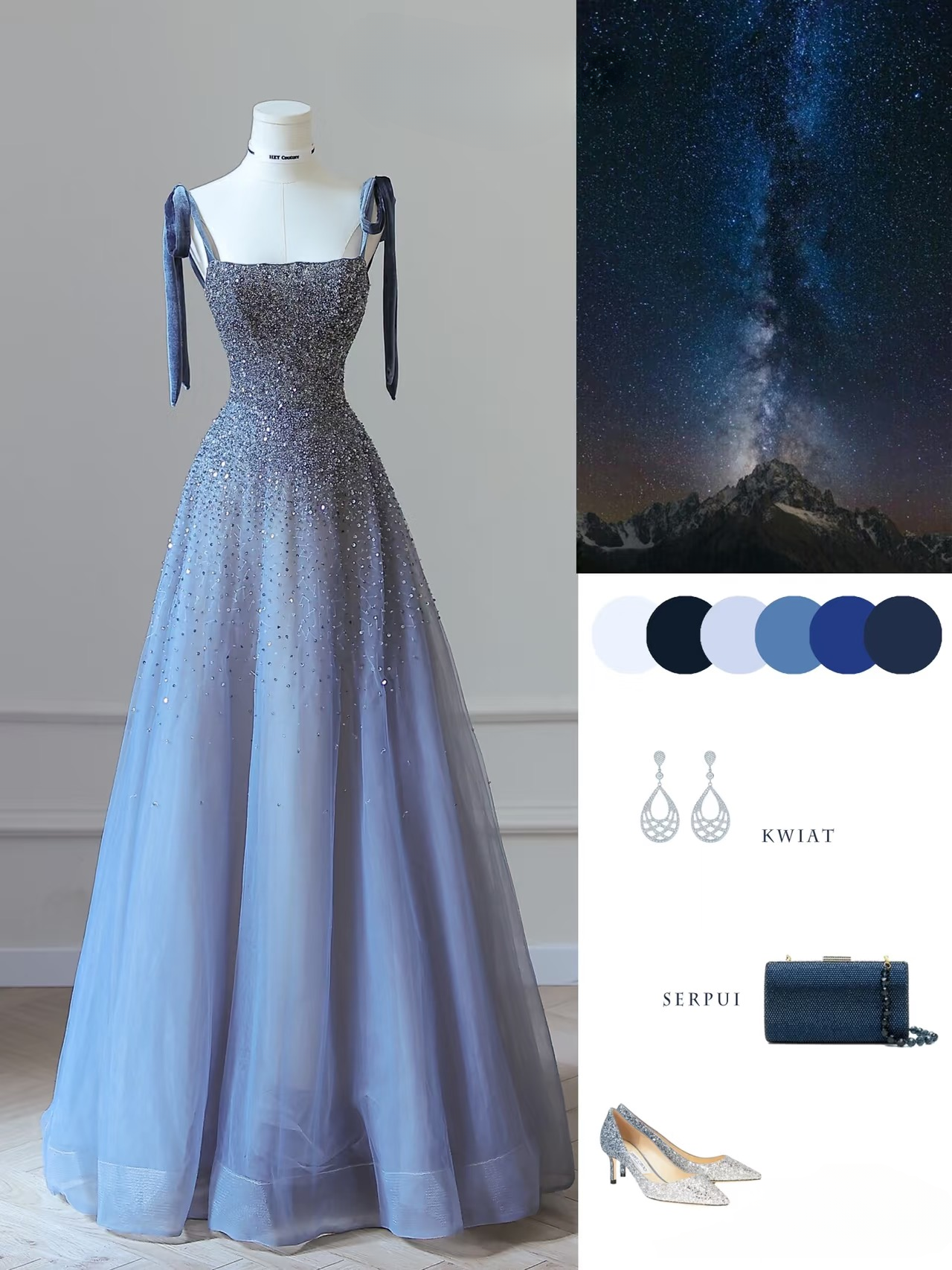 Sexy A-Linie Träger Tüll Ärmellos Pailletten Bodenlang Atemberaubende Ballkleider Blau Inspiration High School Tanzkleid Prinzessin Abschlusskleid AU035