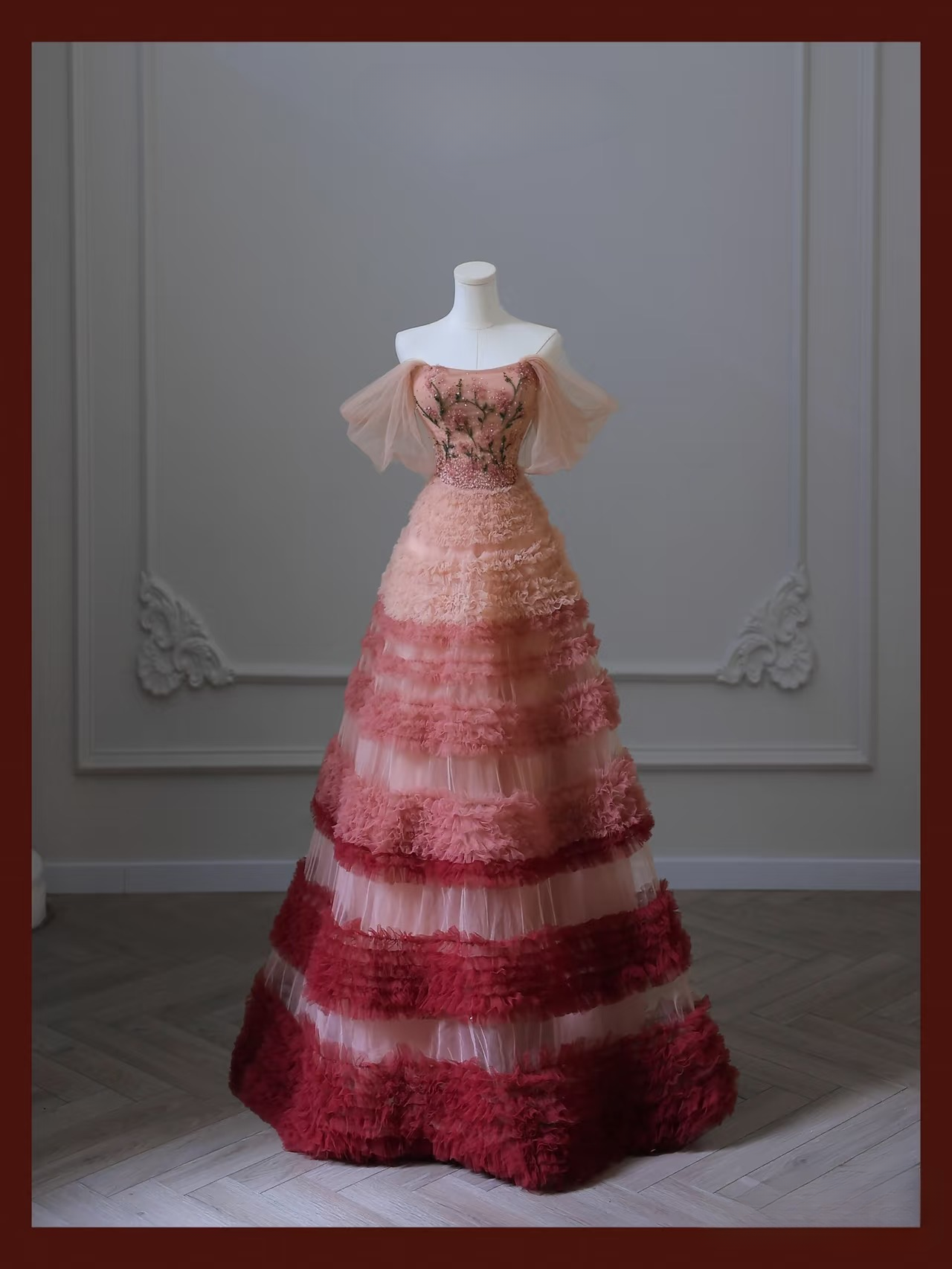 Schlichtes Ballkleid, schulterfrei, Tüll, rosa, bodenlang, atemberaubende Ballkleider, Inspiration, Ballkleid, Prinzessin, Tanz, formelles Abschlusskleid, AU039