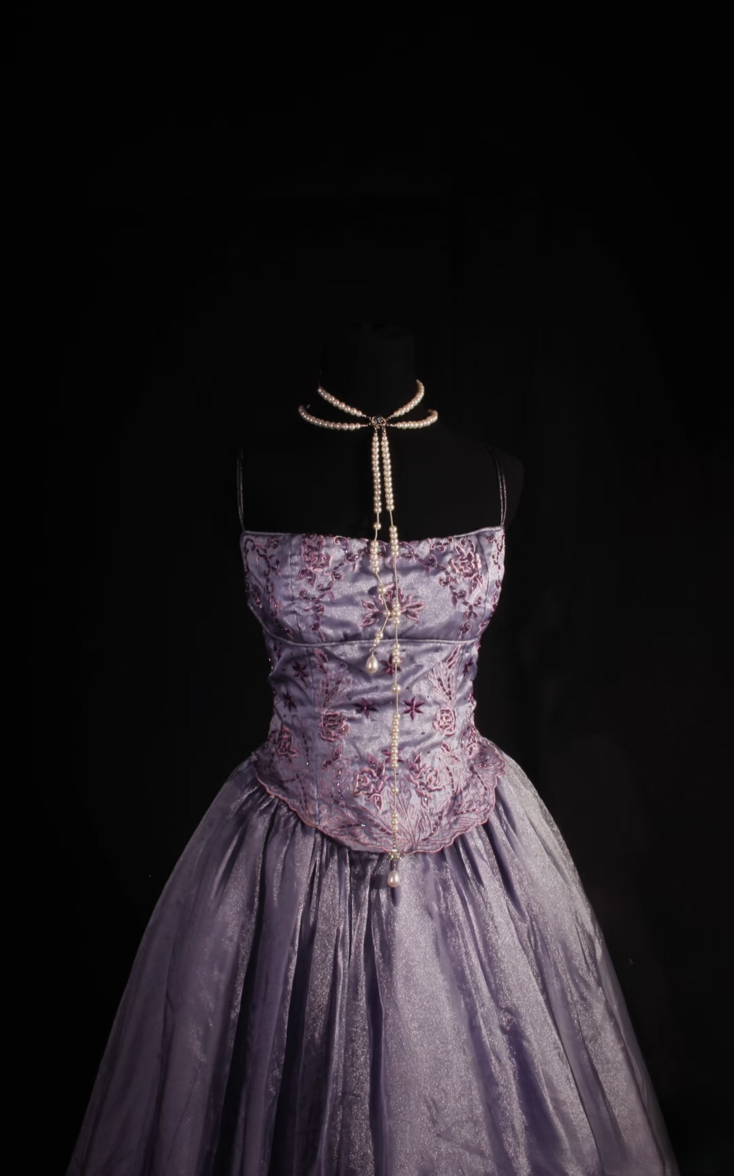 Retro Prom Dresses Ball Gown Spaghetti Strap 80s With Beaded Slit Lilac Sequins Vintage Fashion Long Prom Dresses Party Gowns AU042