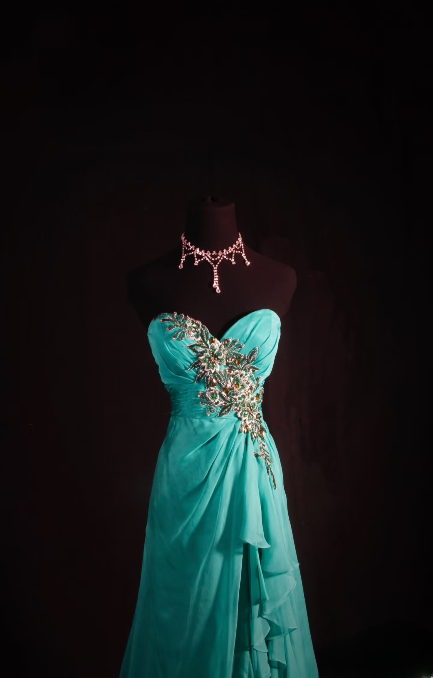 Vintage Prom Dresses 1950s Formal Retro Classy A Line Sweetheart Blue Chiffon Beaded Prom Dress Inspiration Long Prom Party Gown AU065