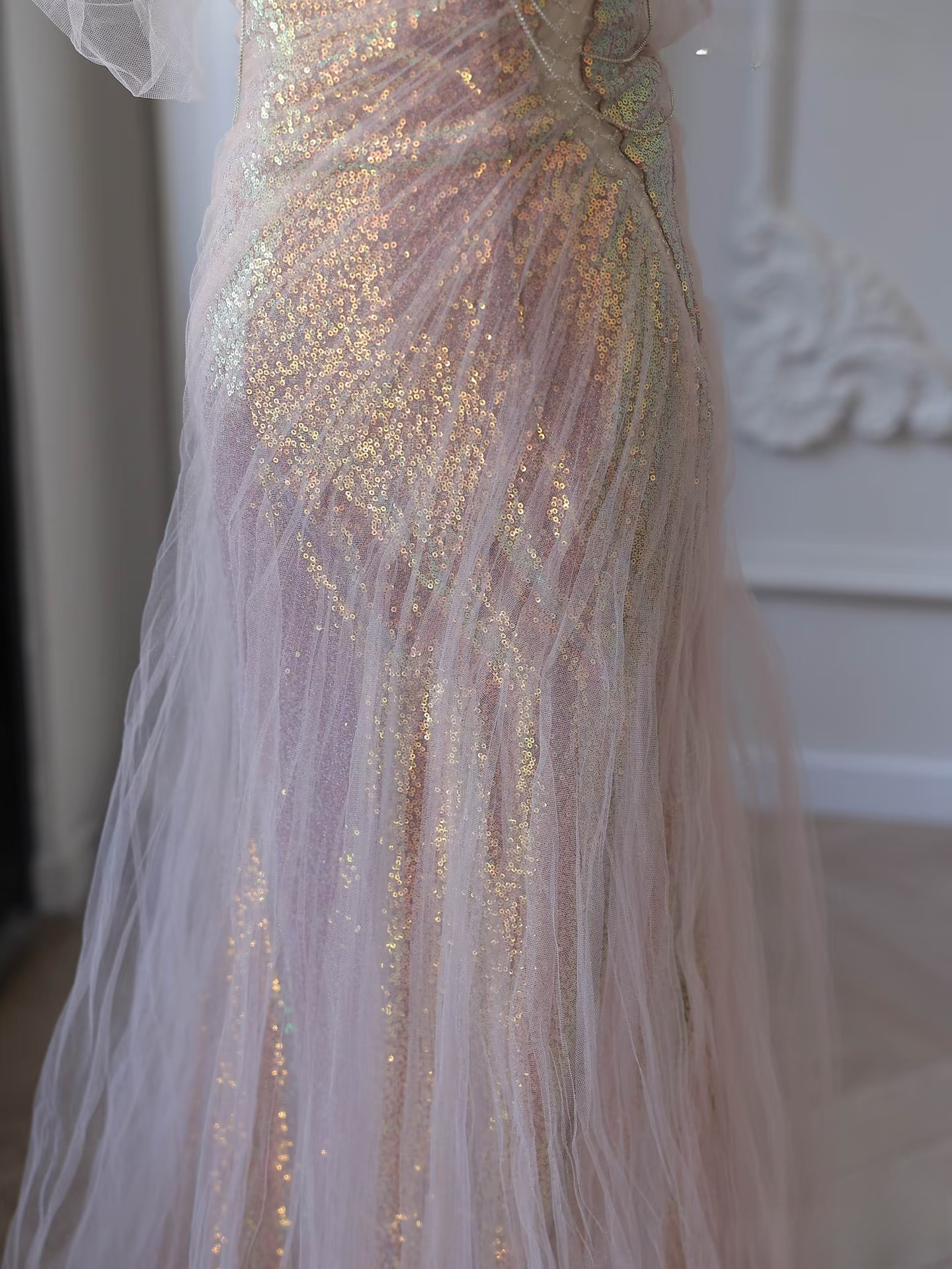 Wunderschöne Meerjungfrau Sweetheart Pailletten Rosa Ballkleider Inspiration Ballkleid Prinzessin Abschlussballkleid AU066
