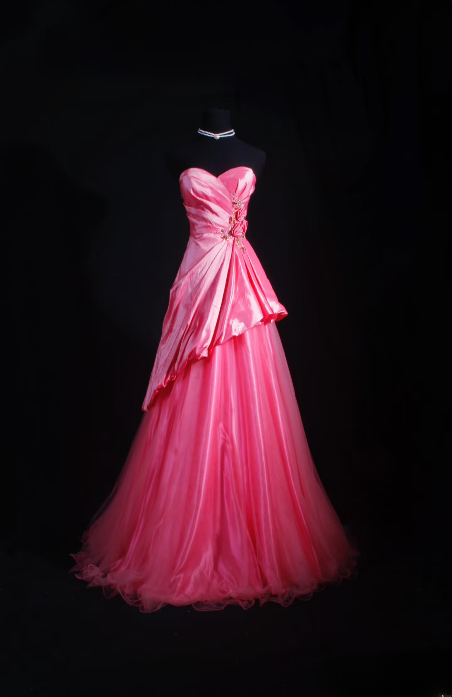 Vintage Prom Dresses 1950s Formal Retro Classy A Line Sweetheart Pink Tulle Evening Dress Inspiration Long Prom Party Gown AU066