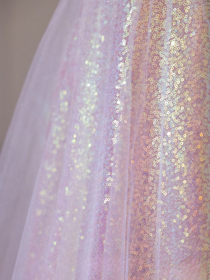 Beautiful A line Off The Shoulder Sequin Pink Prom Dresses Inspiration Prom Dress Princess Graduation Dress AU068