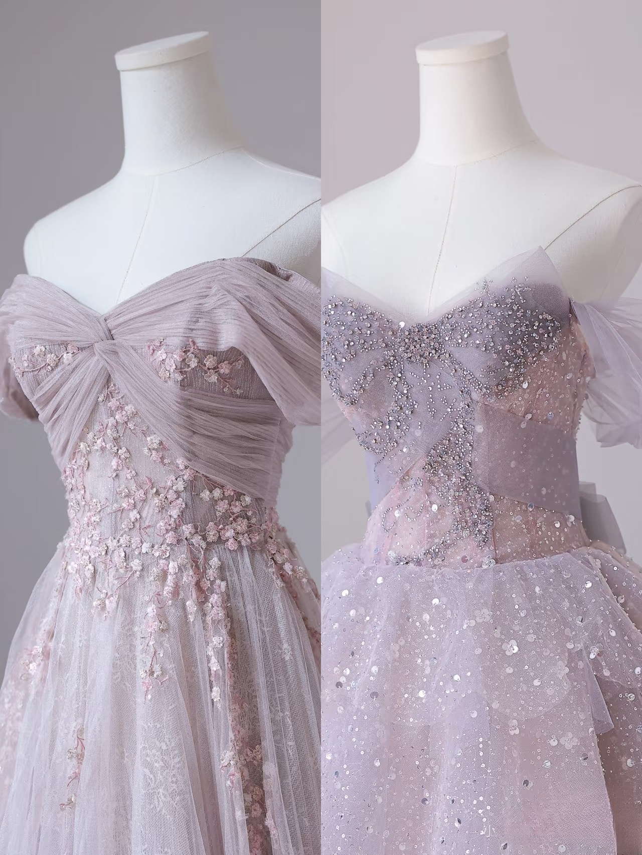 Robe de bal longue en tulle, élégante, coupe trapèze, inspiration tendance, robe de bal formelle, robe de bal de danse, AU072