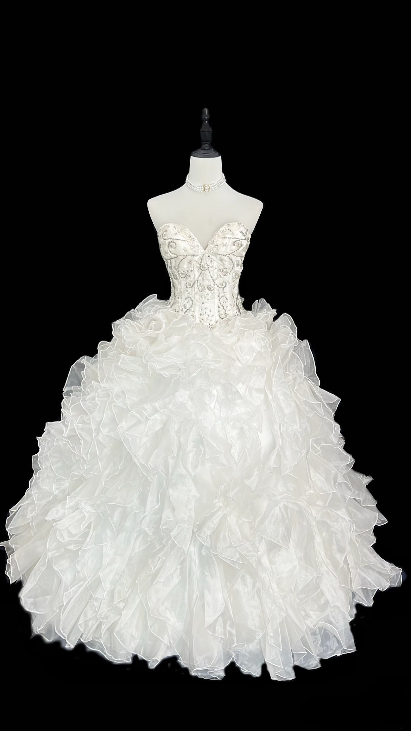 Retro Ball Gown Sweetheart Layers Style Long 1960s Inspired Wedding Dress Bride Gowns Wedding Dresses AU114