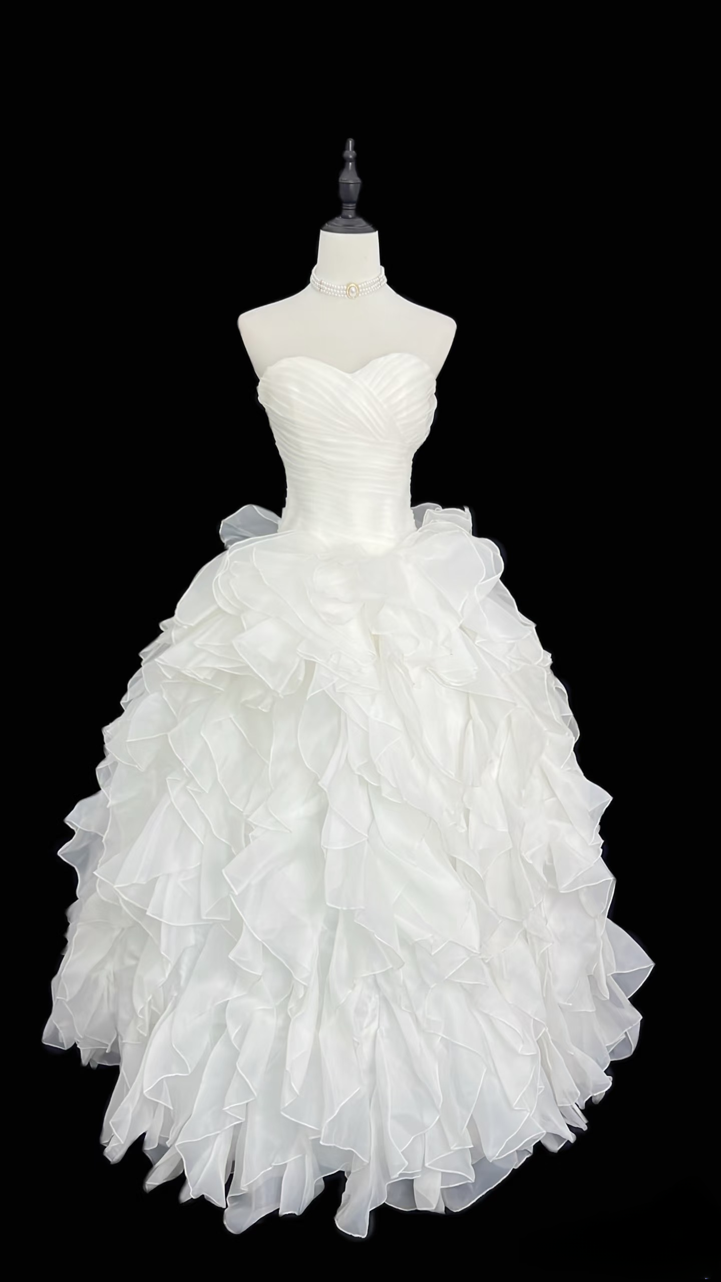 Retro Ball Gown Sweetheart Tulle Layers Style Long 1970s Inspired Wedding Dress Bride Gowns Wedding Dresses AU116