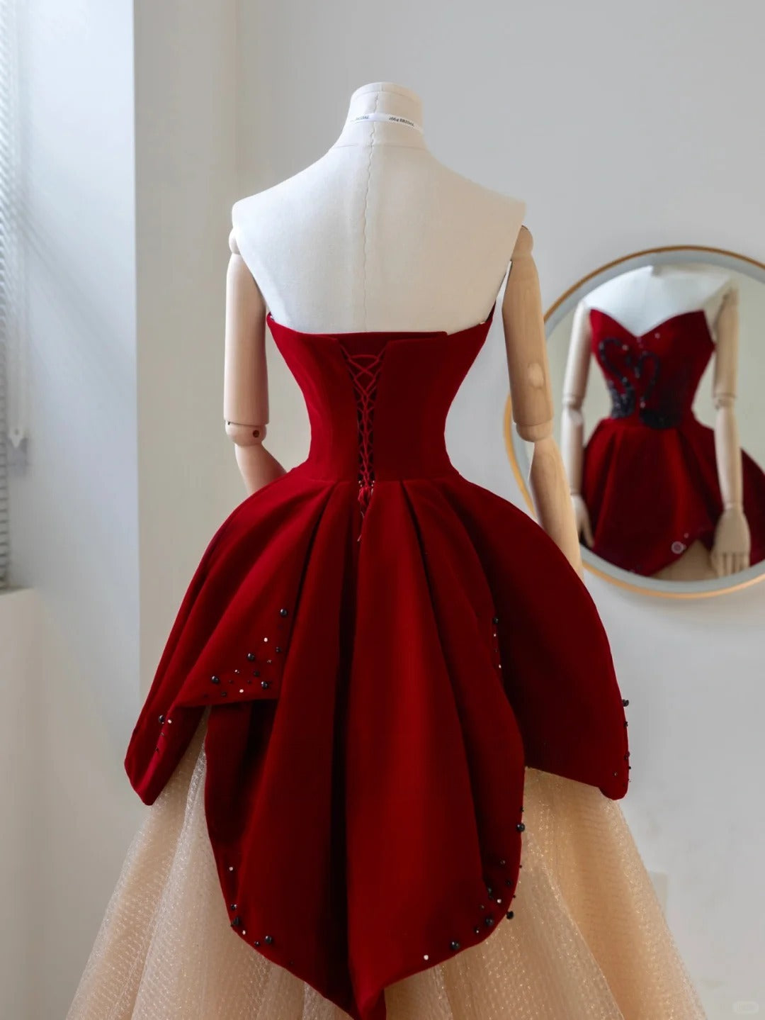 Elegantes Ballkleid mit Herzausschnitt aus Tüll, langes Abendkleid für den 16. Geburtstag, AU147