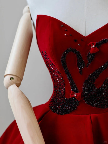 Elegantes Ballkleid mit Herzausschnitt aus Tüll, langes Abendkleid für den 16. Geburtstag, AU147