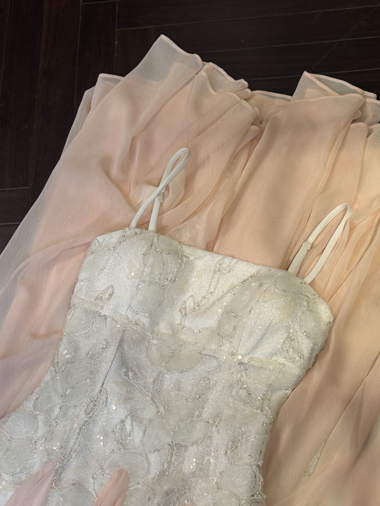 Vintage Prom Dresses A line Spaghetti Strap Sleeveless Pink Lace Prom Dress Inspiration Long Prom Dresses AU160