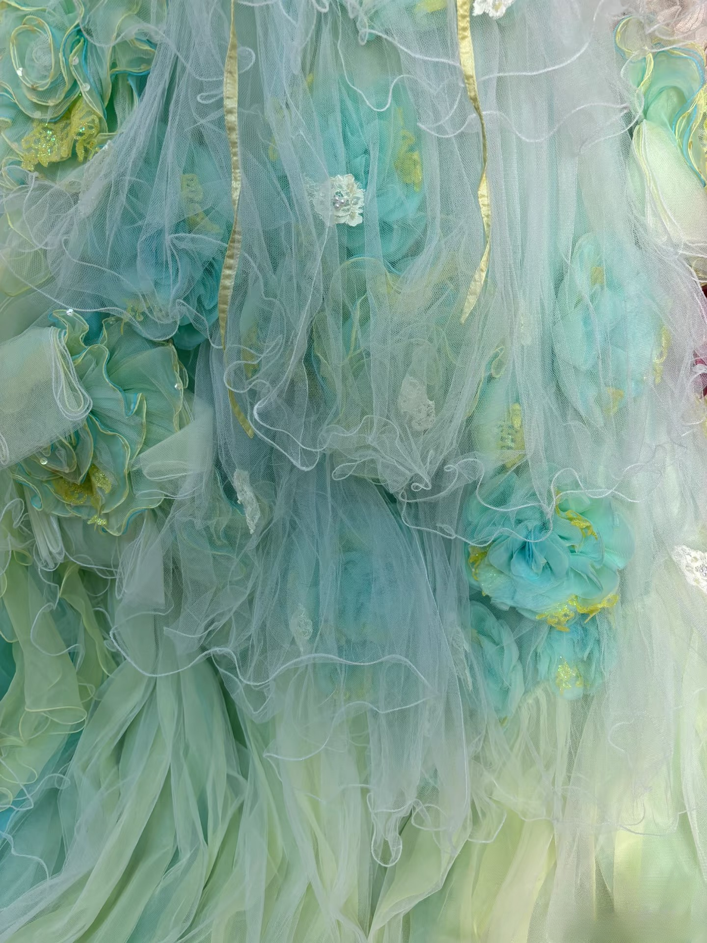 Robe de bal vintage à fines bretelles en tulle vert menthe, longue, idéale pour une quinceañera, un sweet 15 ou un 16e anniversaire (AU219)