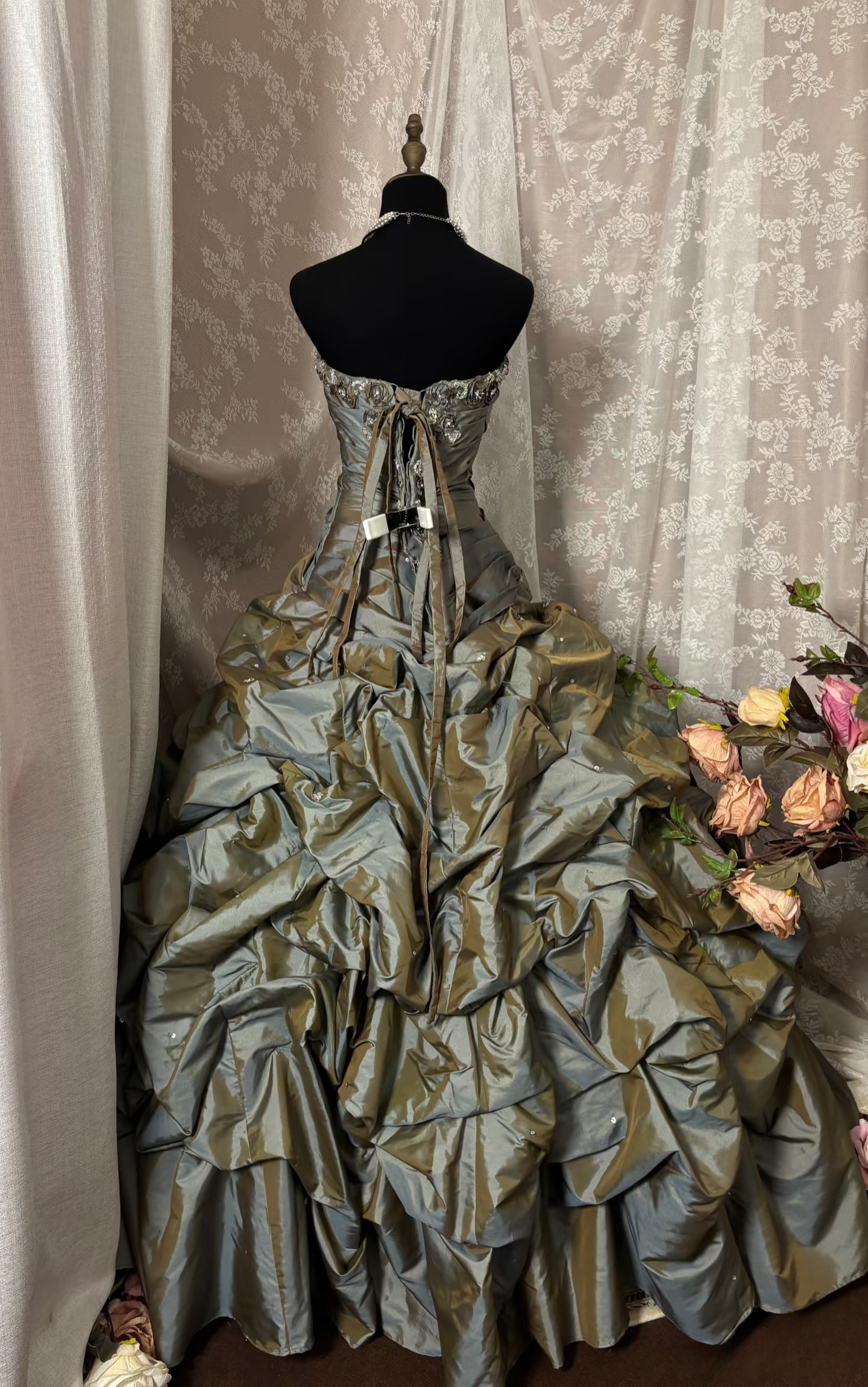 Robe vintage années 50, robe de bal, robe de soirée bustier bouffante plissée, robe de soirée formelle pour adolescentes AU334