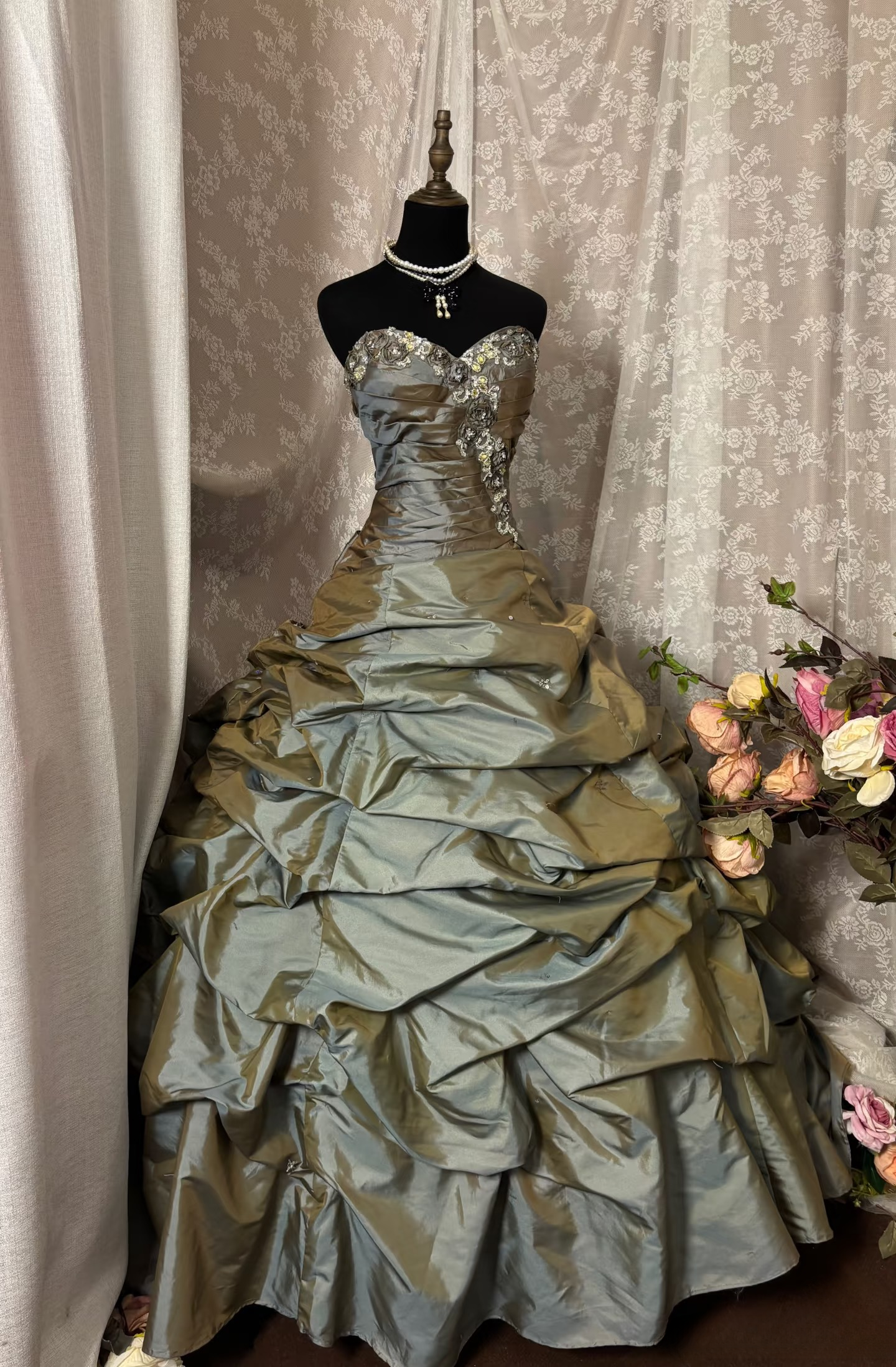 Robe vintage années 50, robe de bal, robe de soirée bustier bouffante plissée, robe de soirée formelle pour adolescentes AU334