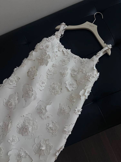 Cute A line Square Neck White Short Wedding Dress Bride Gown Fairytale Wedding Dresses AU509