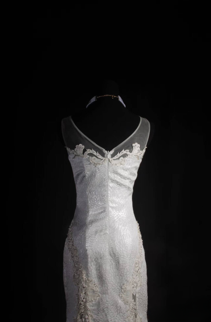 Robe de bal longue style sirène vintage, style bateau, gris argenté, robe de soirée princesse, robe de remise de diplôme, AU531