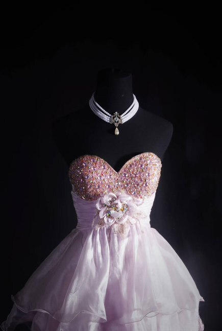 Gorgeous Ball Gown Sweetheart Lilac Tulle Short 18th Birthday Dress Cocktail Gowns Homecoming Dresses AU533