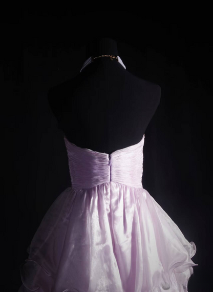 Gorgeous Ball Gown Sweetheart Lilac Tulle Short 18th Birthday Dress Cocktail Gowns Homecoming Dresses AU533