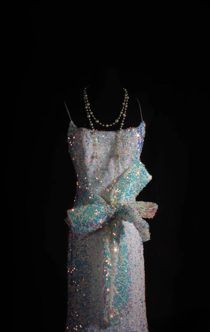 Robe de bal sirène rétro à bretelles spaghetti et paillettes blanches, dos nu, robe de bal 2026, robe de princesse, robe de remise de diplôme, AU540